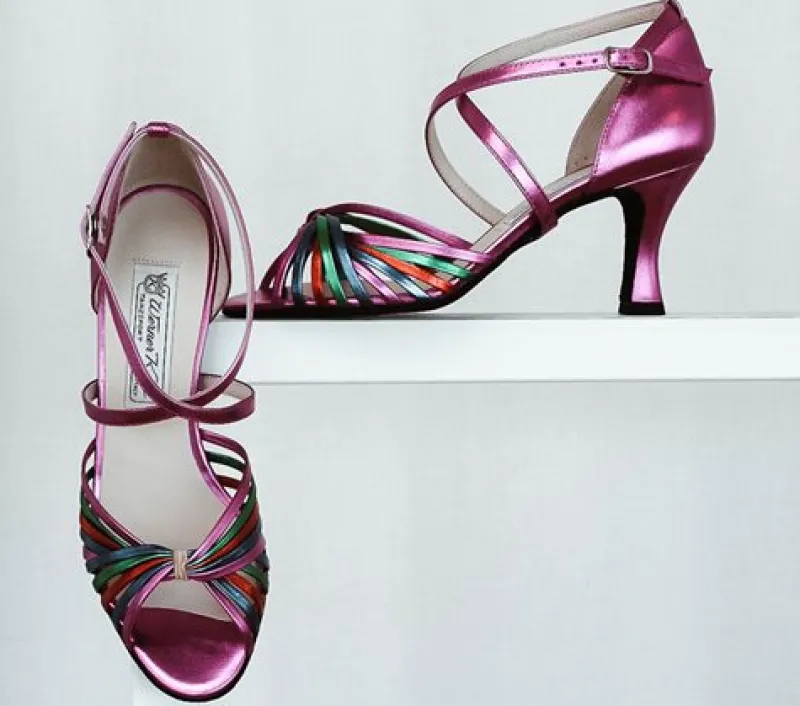 werner_kern_dansesko_mult_4.webp Dansebutikken Werner Kern dansesko multifarvet med 6,5 cm hæl - Mary>Dame Salsasko Damer | Tangosko Damer