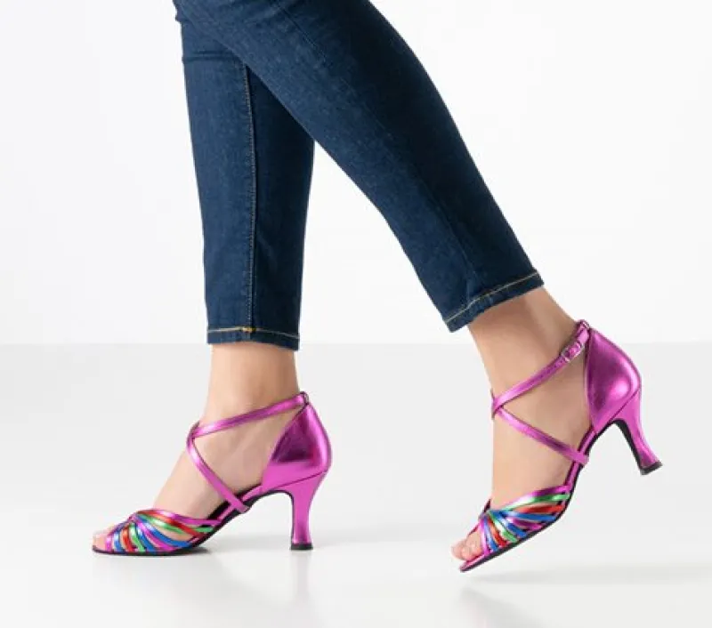 werner_kern_dansesko_mult_5.webp Dansebutikken Werner Kern dansesko multifarvet med 6,5 cm hæl - Mary>Dame Salsasko Damer | Tangosko Damer