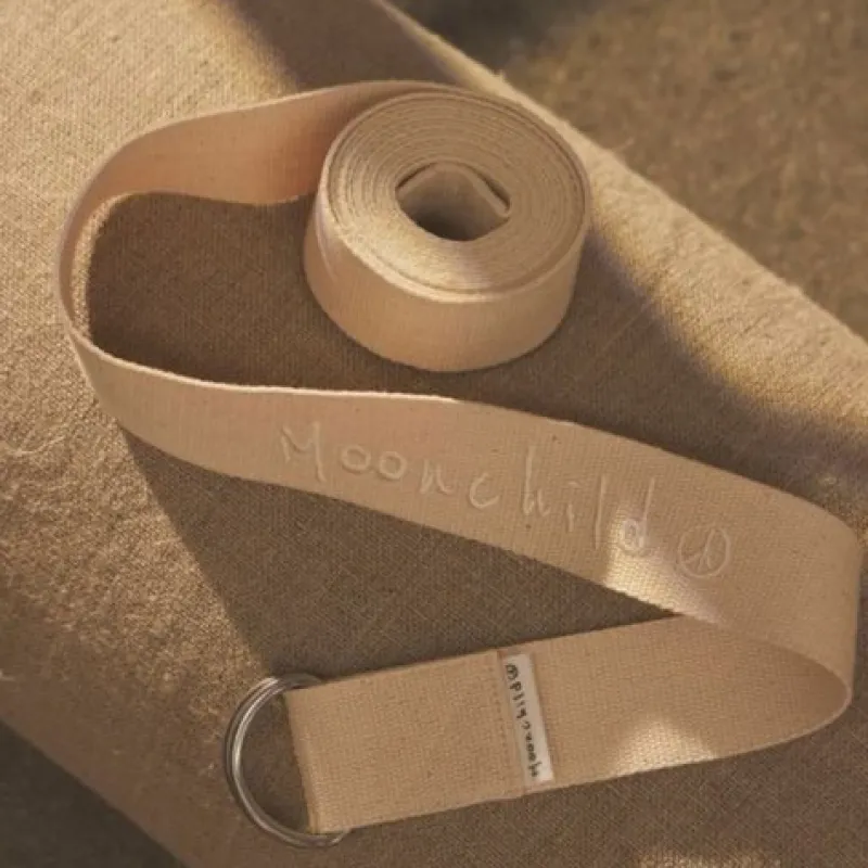 yoga_strap_lys_beige__moo_3.webp Dansebutikken Yoga Strap lys beige - Moonchild> Andet Til Yoga