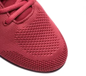 Dansebutikken ZUMA Rumpf sneaker vinrød åndbar knit>Dame Sneakers Børn | Salsasko Damer